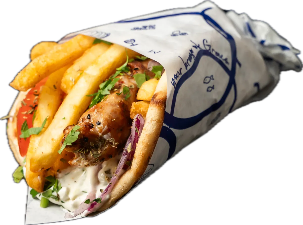 Souvlaki Pita, Schwein oder Hähnchen