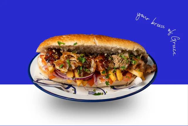 Gyros Schweinefleisch Sandwich